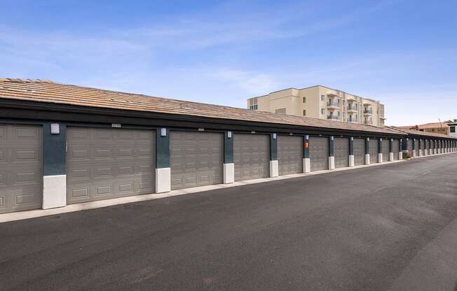 Apartment building garages at Ascent North Scottsdale, Phoenix, AZ