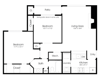 2 beds, 1 bath, 850 sqft, $2,120
