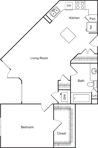 1 bed, 1 bath, 776 sqft, $2,751, Unit 408
