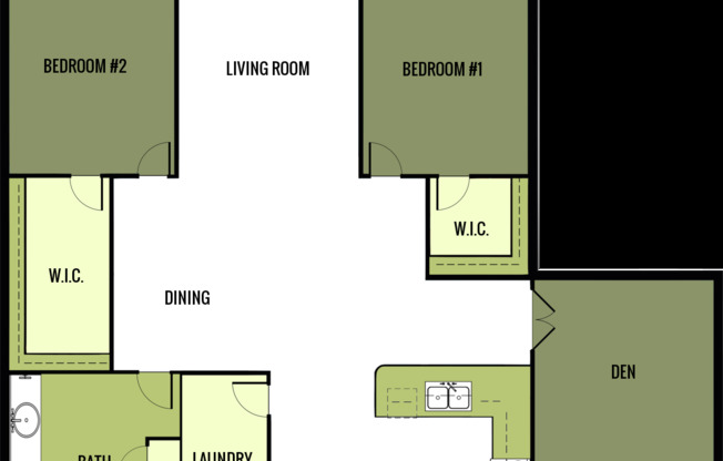 3 beds, 1 bath, $937