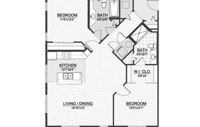 2 beds, 2 baths, 1,171 sqft, $2,095, Unit 540