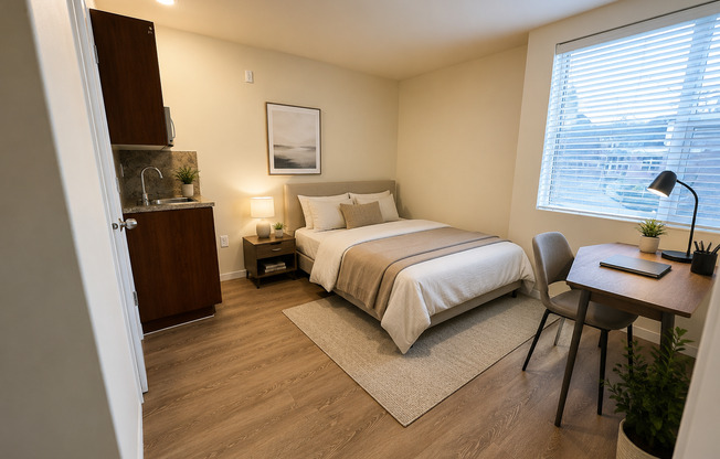 Studio, 1 bath, 154 sqft, $1,095, Unit 363
