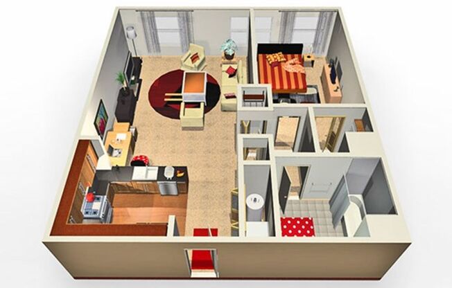 1 bed, 1 bath, 894 sqft, $1,650, Unit 437