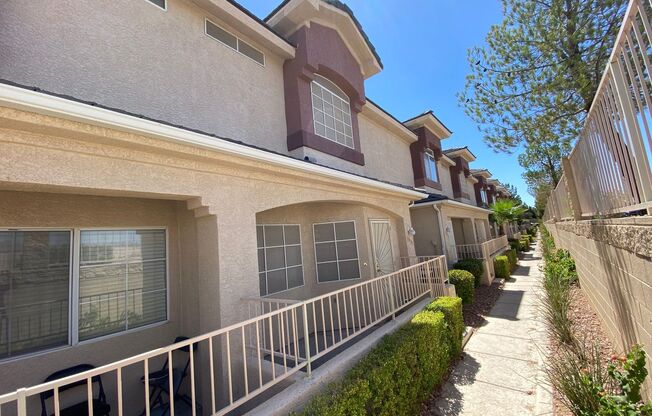 Charming 2 Bed/3Bath/2 Car Garage, Townhome nestled in this beautiful Summerlin North Gated Community