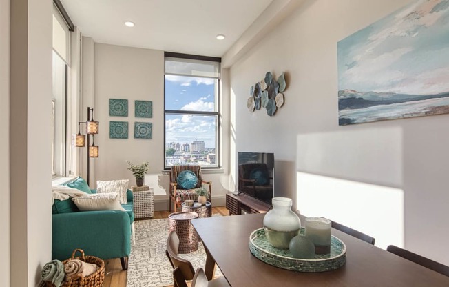 Living Area With Dining Space at Residences at Richmond Trust, Virginia, 23219