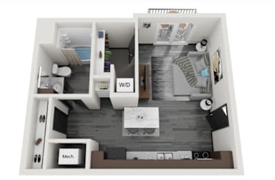 Studio, 1 bath, 456 sqft, $914