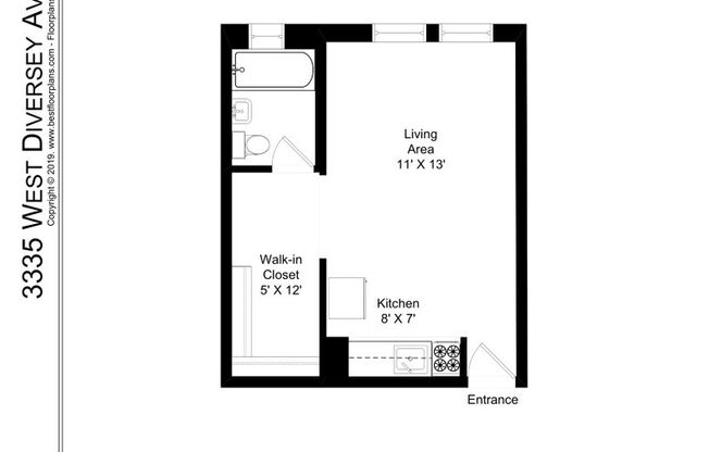 Studio, 1 bath, 381 sqft, $1,295, Unit 220