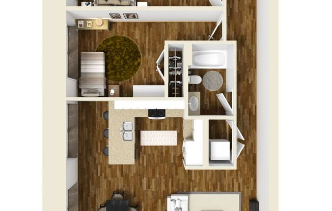 2 beds, 2 baths, 1,373 sqft, $1,758, Unit S301