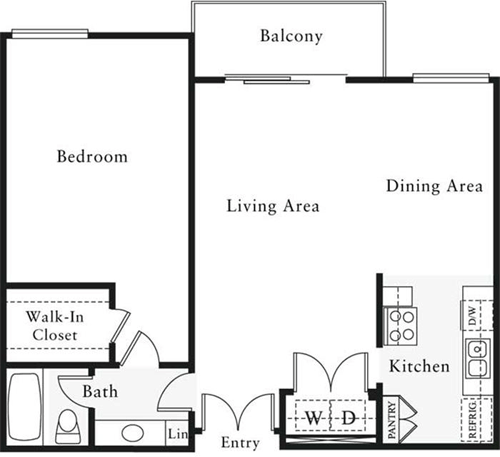 1 bed, 1 bath, 841 sqft, $2,925