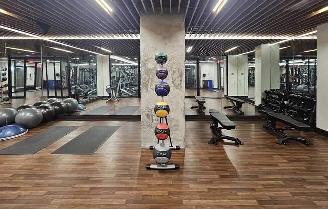 Fully-stocked fitness center - Main 3 Downtown