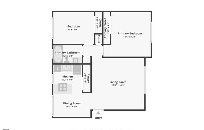 2 beds, 1 bath, 800 sqft, $1,495, Unit 17