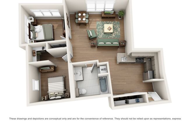 2 beds, 1 bath, 986 sqft, $2,925, Unit 331