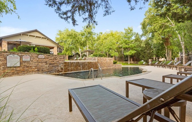 Pool Amenity Area at Deer Creek Apartment Homes