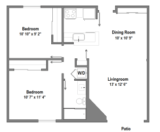 2 beds, 1 bath, 800 sqft, $2,700