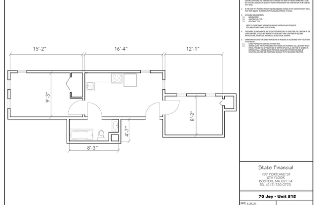 2 beds, 1 bath, $3,320, Unit 15