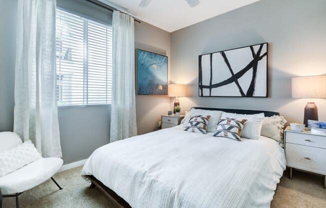 guest bedroom at Lasselle Place, Moreno Valley, California