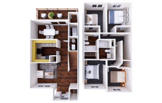 4 beds, 2 baths, 1,358 sqft, $1,798