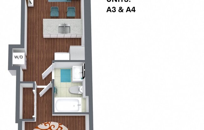 1 bed, 1 bath, 589 sqft, $1,568