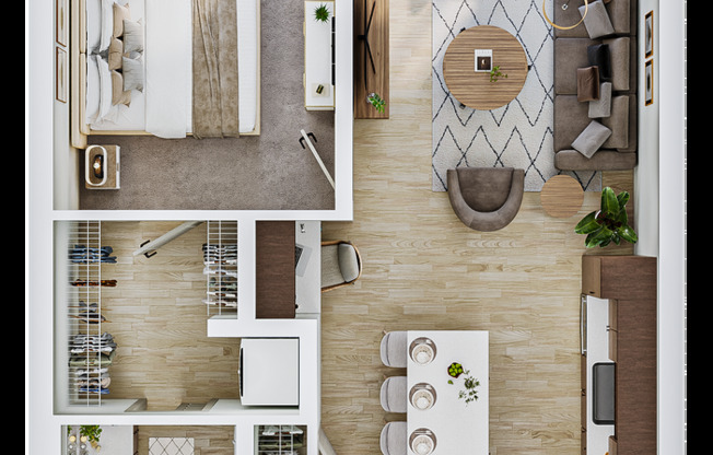 1 bed, 1 bath, 717 sqft, $1,885, Unit 445