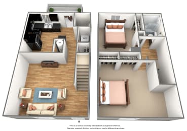 2 beds, 1.5 baths, 1,167 sqft, $1,285