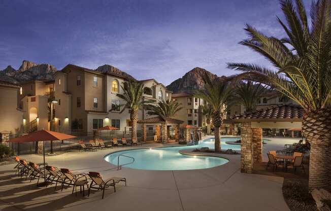 Lounge Swimming Pool With Cabana| Villas at San Dorado
