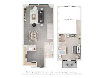 1 bed, 1.5 baths, 1,275 sqft, $1,835
