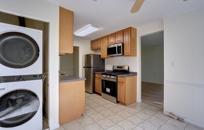 2 BR/2 BA Garden Level Condo