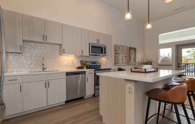 Kitchen with Stainless Steel Appliances