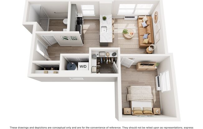 1 bed, 1 bath, 620 sqft, $2,095, Unit 601