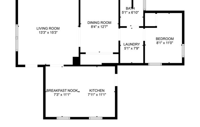 1 bed, 1 bath, $1,100