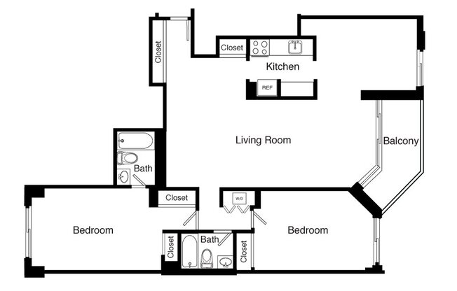 1 bed, 1 bath, 587 sqft, $4,098, Unit S09N