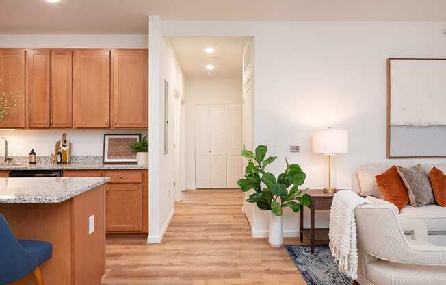 Spacious Hallway with Recessed Lighting