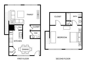 1 bed, 1.5 baths, 969 sqft, $890