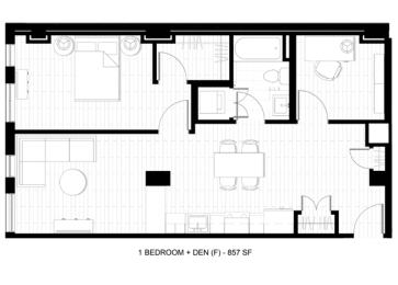 1 bed, 1 bath, 857 sqft, $2,486