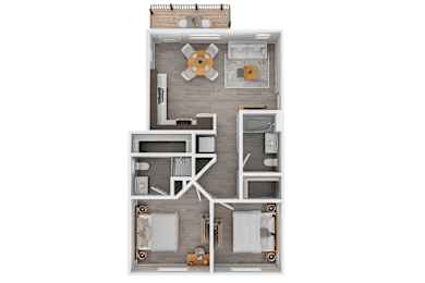 2 beds, 2 baths, 805 sqft, $1,650