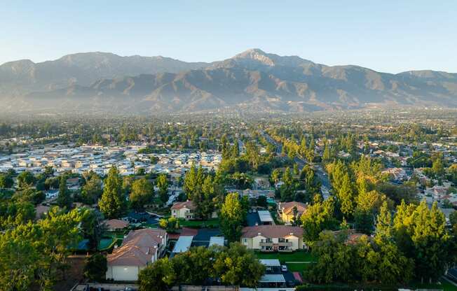 Aerial view  at Woodbend, Alta Loma, California