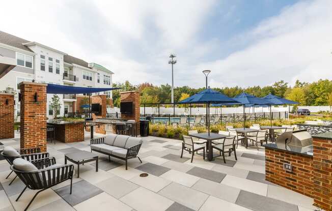 Outdoor grill area with view at 99 Bridge, Old Bridge, NJ, 08857