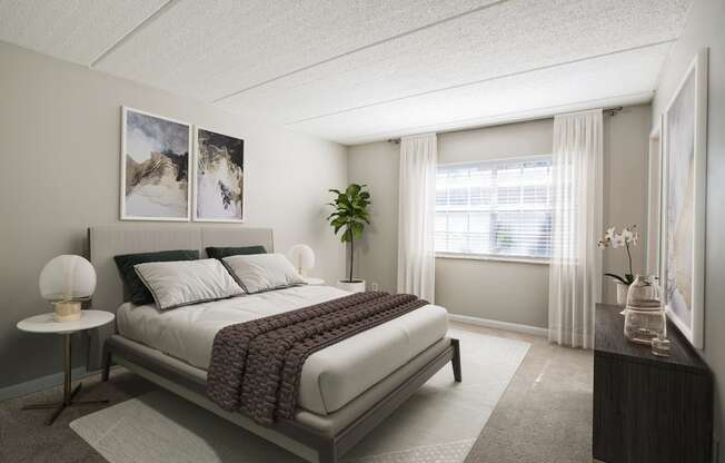 Townsend Apartments photo bedroom with plush carpeting