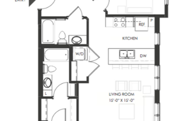2 beds, 2 baths, 983 sqft, $2,095, Unit 340