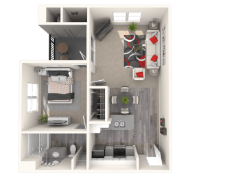 1 bed, 1 bath, 734 sqft, $2,832