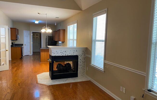 Adorable 3 bedroom 2 bath new carpet, gas fireplace, small fenced patio area.  Pets allowed with owner approval. Available immediately upon approved application. Lease only owner will manage.