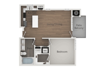 1 bed, 1 bath, 755 sqft, $1,399