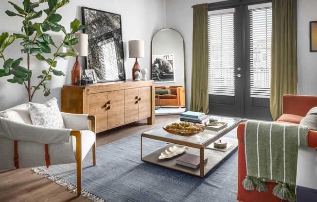 Living Room with Hard Surface Flooring