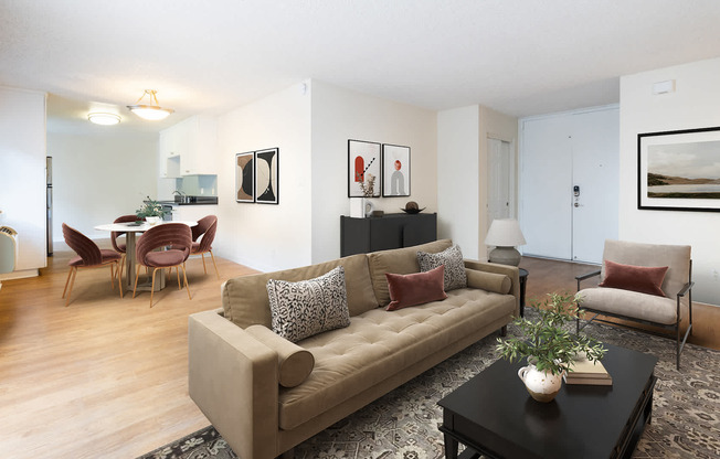 Living Room with Hard Surface Flooring