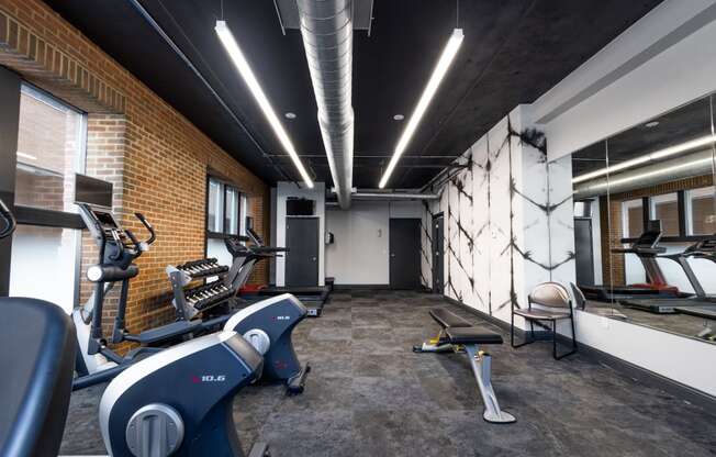 State Of The Art Fitness Center at Harness Factory Lofts and Apartments, Indianapolis, Indiana