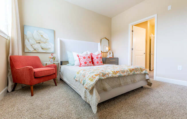 Well Appointed Bedroom at The Residences at Bluhawk Apartments, Overland Park