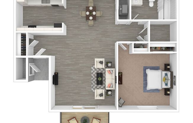 1 bed, 1 bath, 688 sqft, $875, Unit 214A