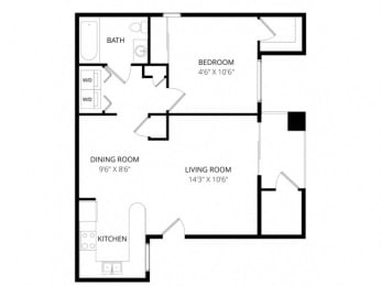 1 bed, 1 bath, 715 sqft, $1,395