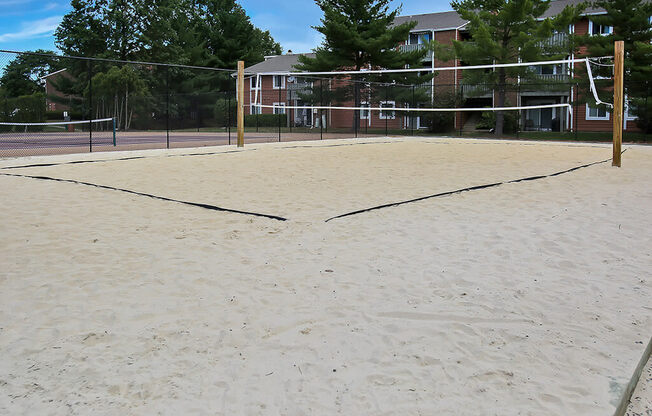 Sand Volleyball Court at The Crest at Princeton Meadows, Plainsboro, New Jersey