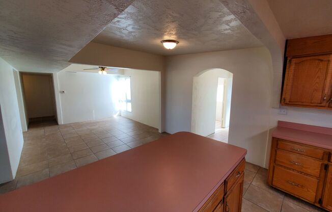4 bedrooms and 2 bathrooms with A/C.
